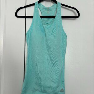 Adidas Aqua Blue Racerback Tank Top | Size S